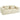 3-zitsbank, zachte schuimstructuur, brede armleuningen, 2 kussens, corduroy bekleding, beige