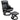 Massagestoel met voetenbank, 10 vibratiepunten, 145° verstelbare rugleuning, zwart