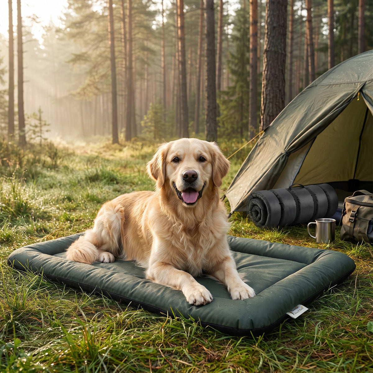 Hondenbed waterdicht hondenbed met antislip onderkant opvouwbaar wasbaar voor middelgrote & grote honden katten (2)