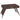 Tuintafel outdoor salontafel bijzettafel voor buiten, PE-rotan, weerbestendig, 60 cm x 41 cm x 41 cm, bruin