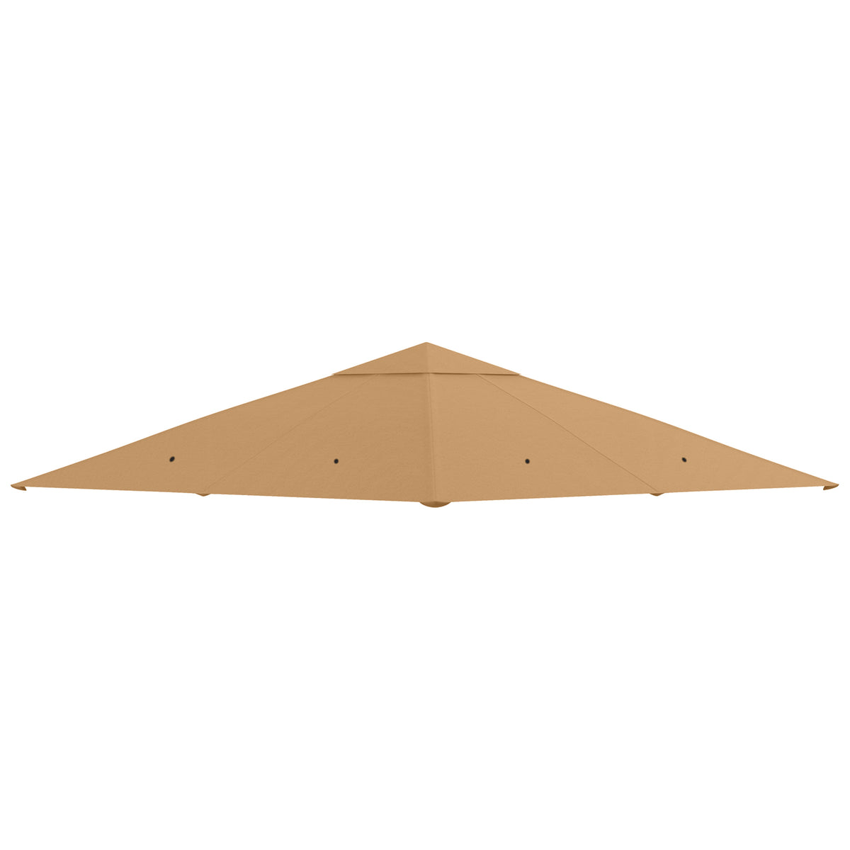 Vervangend dak voor tuinpaviljoen, polyester, 2,98 x 2,98 m, beige
