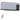 Elektrische verwarming, wandmontage, zwenkfunctie, 2 standen, timer, led-display, grijs