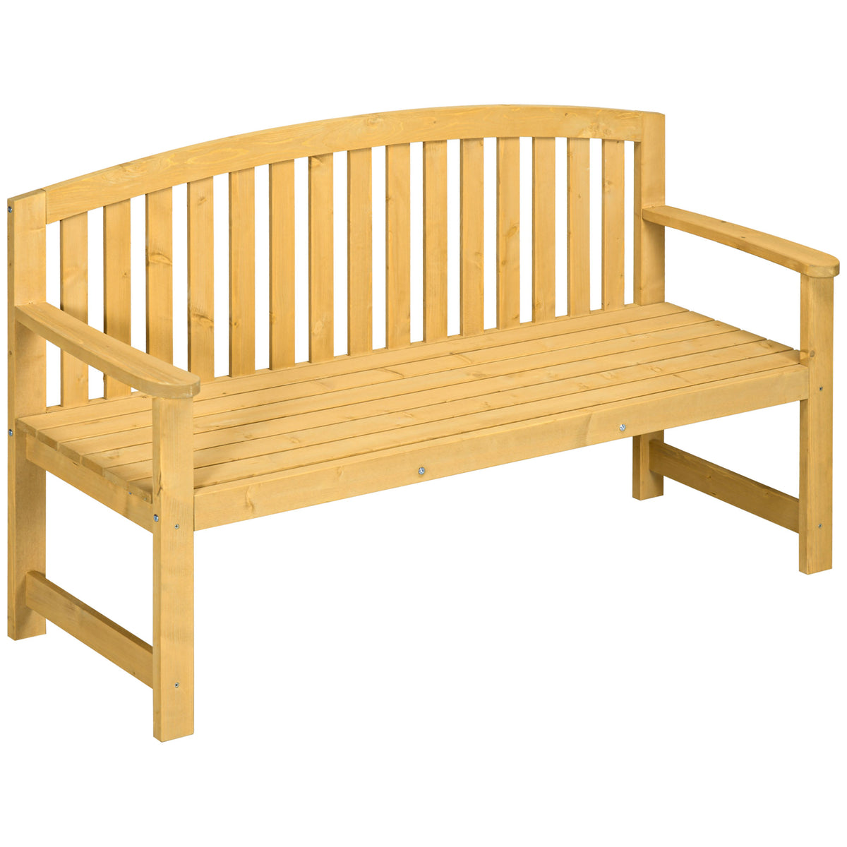 2-zits tuinbank hout, weerbestendige zitbank, tuinmeubelen met rugleuningen, 240 kg belastbaar 140 x 50 x 85 cm