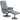 2-delige fauteuilset, fauteuil met voetenbank, relaxfauteuil met voetenbank, in hoogte verstelbaar, kantelbare