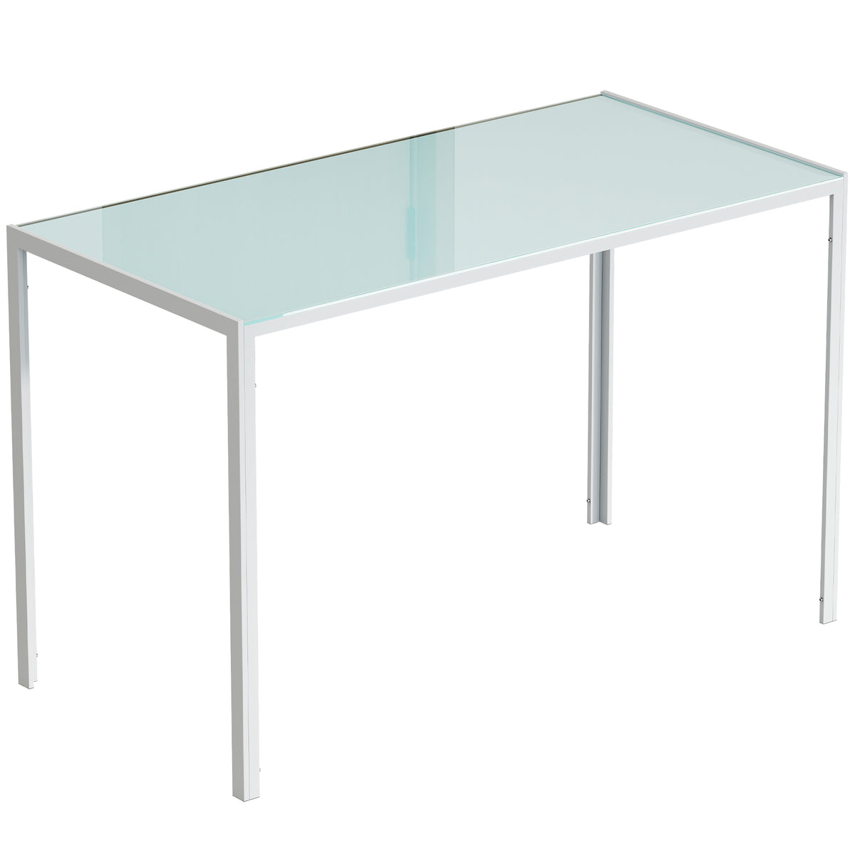 Eettafel keukentafel grote tafel, modern design, 120 cm x 60 cm x 75 cm, wit