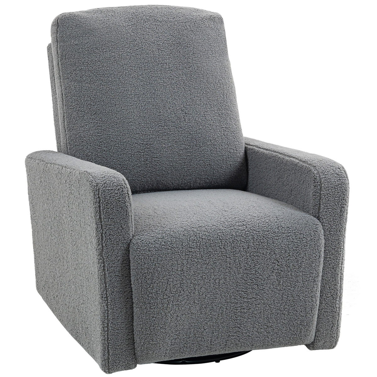 Relaxfauteuil, ontspanningsfauteuil met fleecebekleding, verstelbare rugleuning, gestoffeerde fauteuil, staal