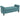 Vintage-design bankje, bankje met opbergruimte, fluweel-look, groen