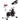 Hometrainer, instelbare weerstand, tot 120kg, staal, L103xB53xH100-114cm, wit/zwart