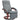 Relaxfauteuil met inklapbare voetensteun, draaibaar, verstelbare rugleuning, linnenlook, tot 140 kg, grijs