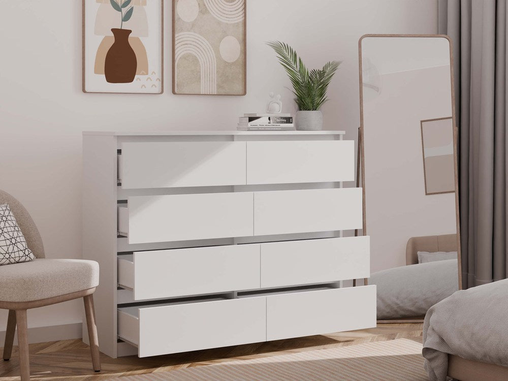 Kommode Malwa M8/120 WEISS – Produktabbildung 4