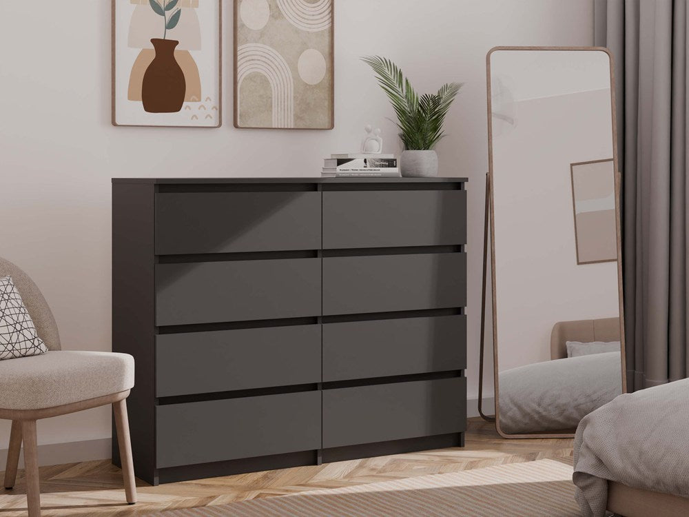 Kommode Malwa M8/120 SCHWARZ – Produktabbildung 5
