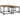Set van 2 salontafels, industrieel design, zwart stalen frame, tafelblad met houtlook