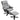 Relaxfauteuil met hocker, 360° draaibaar, 135° verstelbaar, ademende bekleding, 78 x 82,5 x 109 cm, grijs