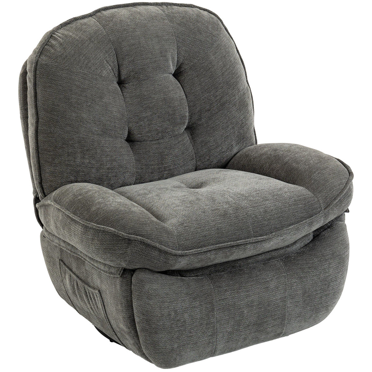Relaxfauteuil televisiefauteuil met ligfunctie, draaibare rustfauteuil met schommelfunctie, voor woonkamer