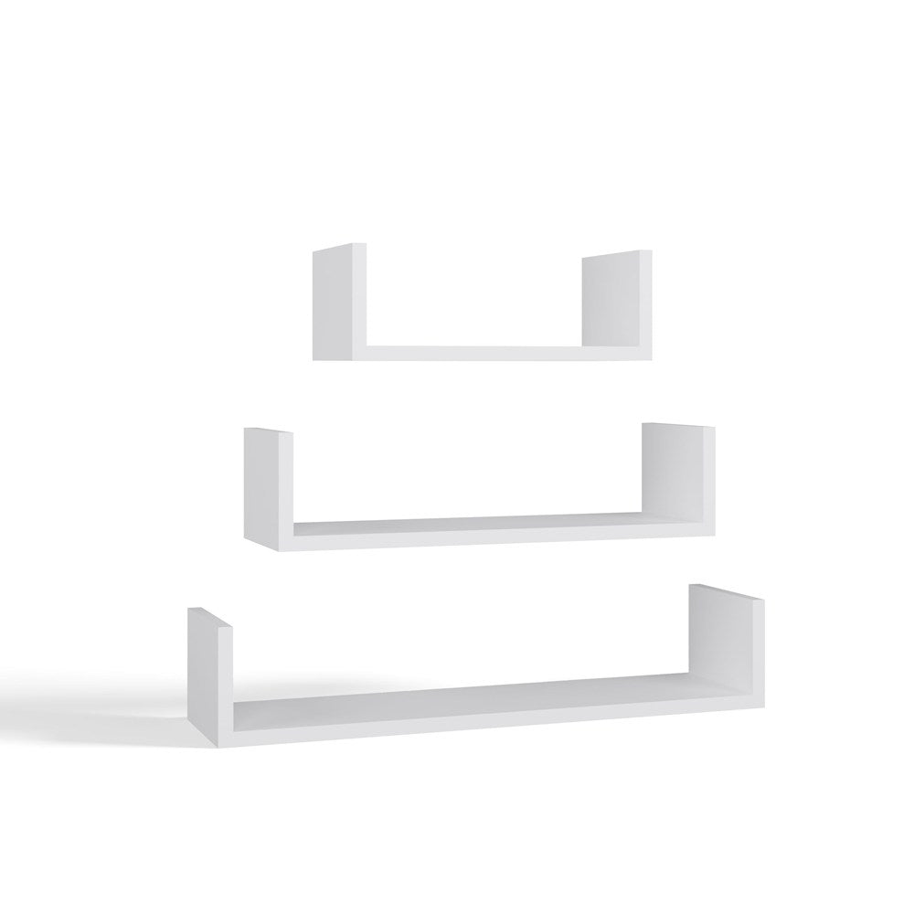 Wand-Hängeregal MOBI 3P WEISS – Produktabbildung 6