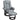 Relaxfauteuil met voetenbank, ligstoel, draaibaar, verstelbare rugleuning, lederlook, tot 130 kg, grijs