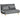 Slaapbank relaxbank bank, incl. 2 kussens, fluweeloptiek, 130 x 78 x 79 cm, grijs