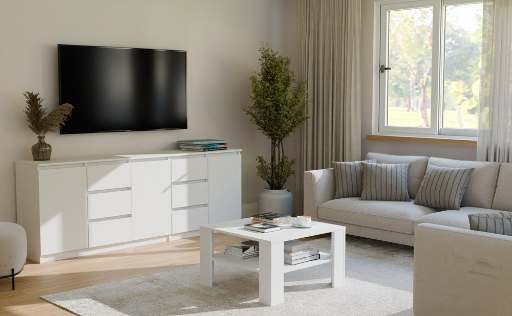 Kommode COSTA 1D3S/2D3S WEISS – Produktabbildung 8