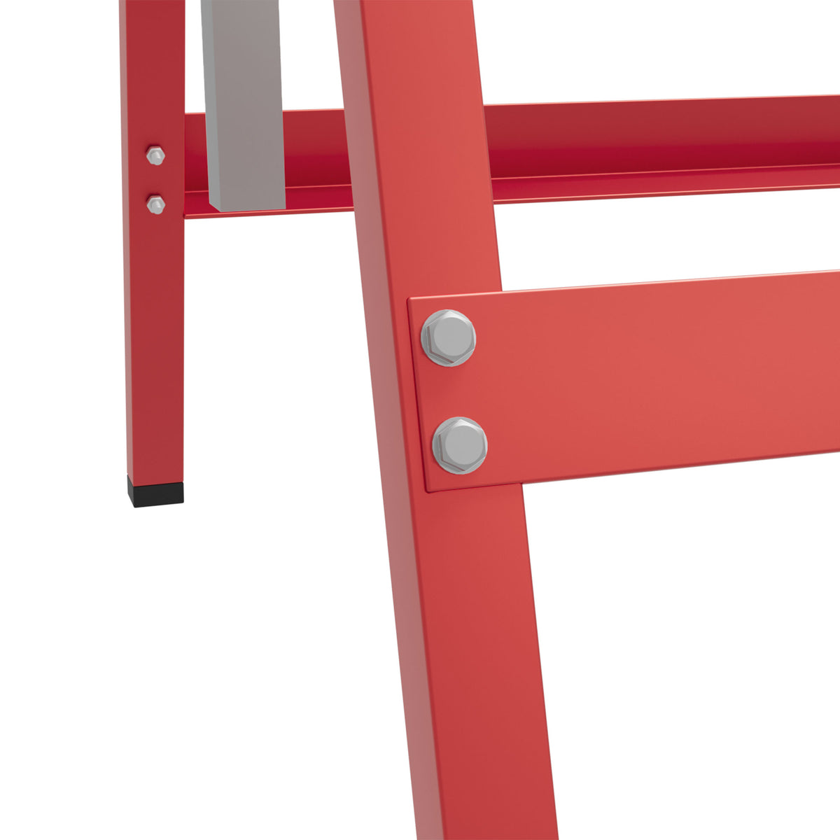 2 x schraag, steunbok, staal, rood (9)