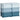 Opbergdoos voor kinderen, kinderopbergdoos, 3 lades, blauw