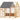 Kippenhok 3,07m² uitloopren van hout met waterdicht doek, veiligheidsslot, voor 6-8 kippen 1,7 x 1,8 x 1,8 m