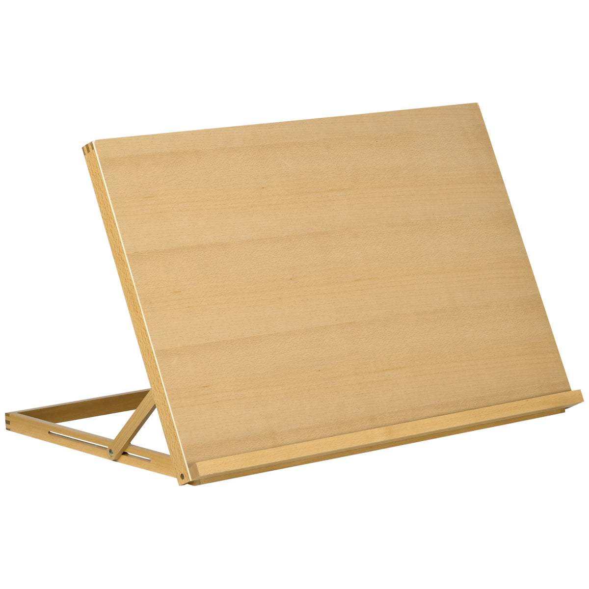 Tafel-ezel inklapbaar 75,8x51cm verstelbaar zitezel van beukenhout