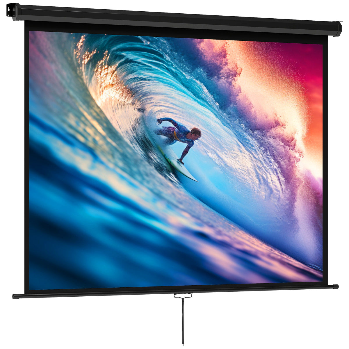 Beamerprojectiescherm 171 x 128 cm 84 inch 4:3 HD 4K projectiescherm kunststof, metaal thuisbioscoop
