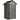 Metalen tuinhuis 1,17 m², gereedschapsschuur met zadeldak, ventilatie, slot en handschoenen, 122 x 121 x 192 cm