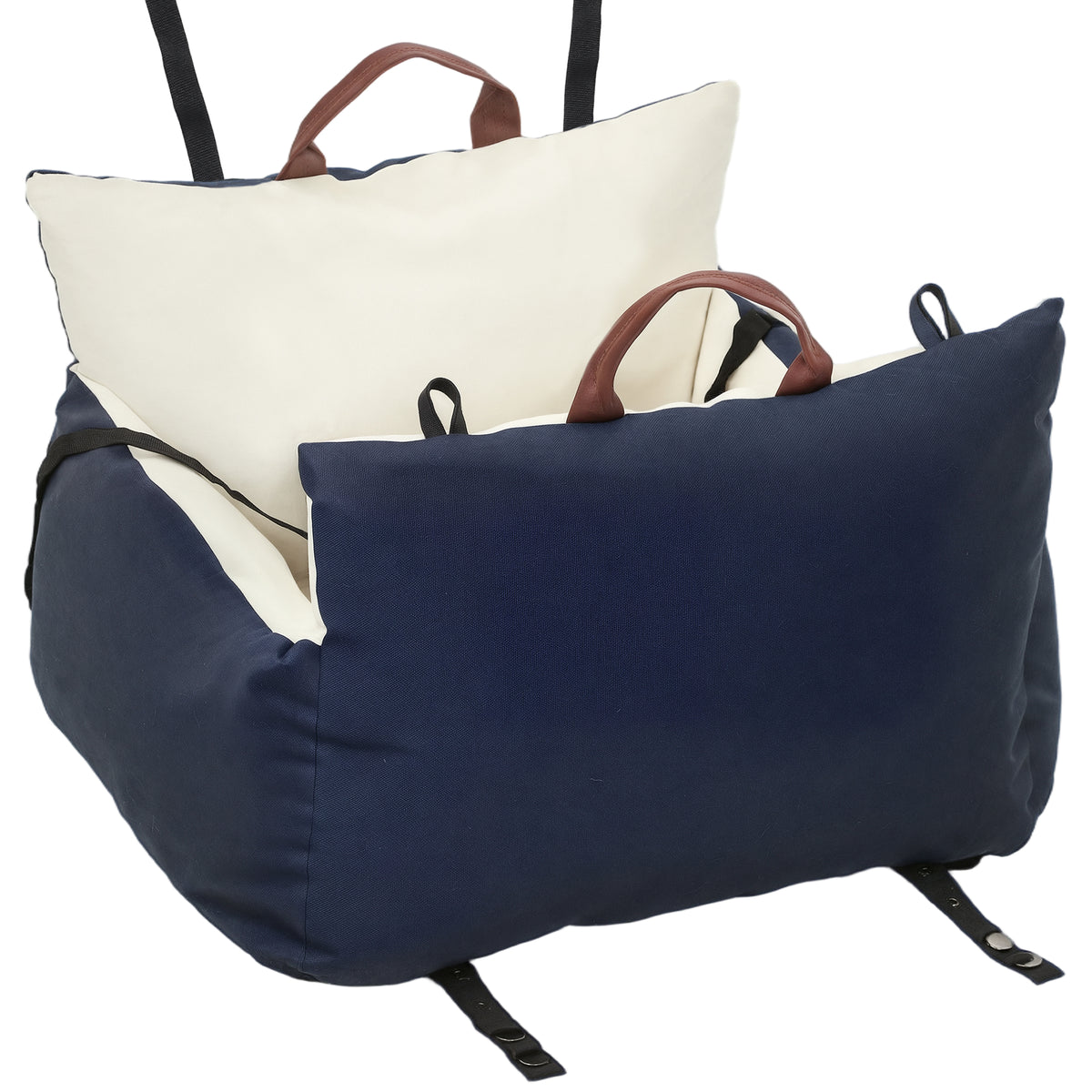 Hondenautostoeltje, 2 riemen, wasbare hoezen, voor huisdieren onder 5 kg, blauw