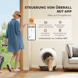 Zelfreinigende kattenbak met app-besturing 80 L geurbestrijding voor meerdere katten (5)
