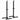 Halter voor halterstangen, set van 2, belastbaar tot 150 kg, in hoogte verstelbaar, staal, wit+zwart, 52 x 48 x