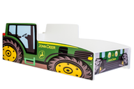 Tractor children's bed green 160x80
