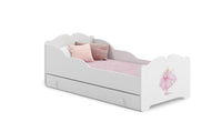 ANNA children's bed with drawer 160x80 Princess in a crown