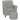 Kinderfauteuil met hocker, rugleuning met ruitpatroon, zachte zitting, houten frame, grijs