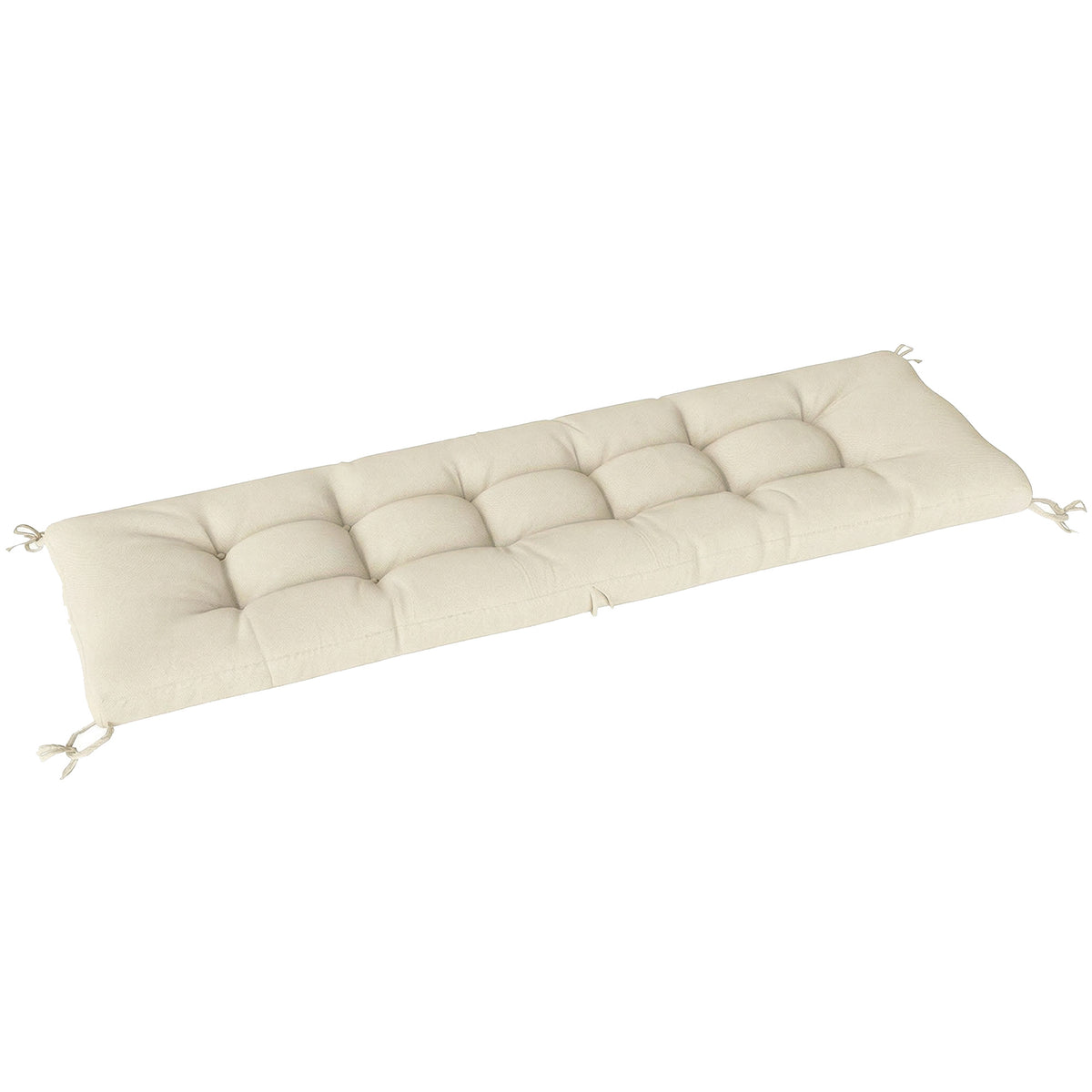Palletkussen afneembaar zitkussen met bevestigingsbanden palletkussen voor de meeste ligbedden 198x65x13cm beige