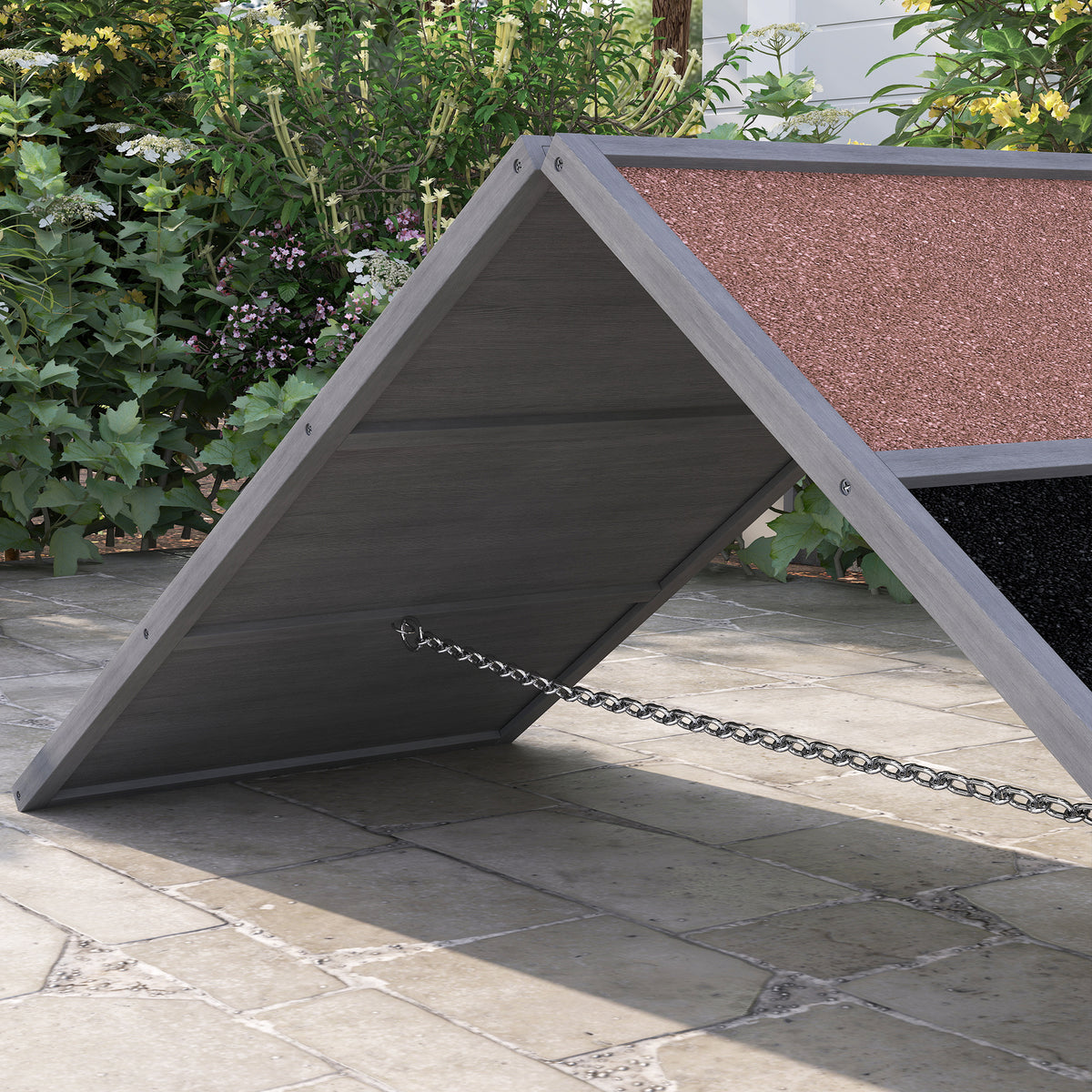 Hondensporthelling, hondensporttoestel, A-vormig frame, antislipoppervlak, 173 x 59 x 66 cm, grijs (5)