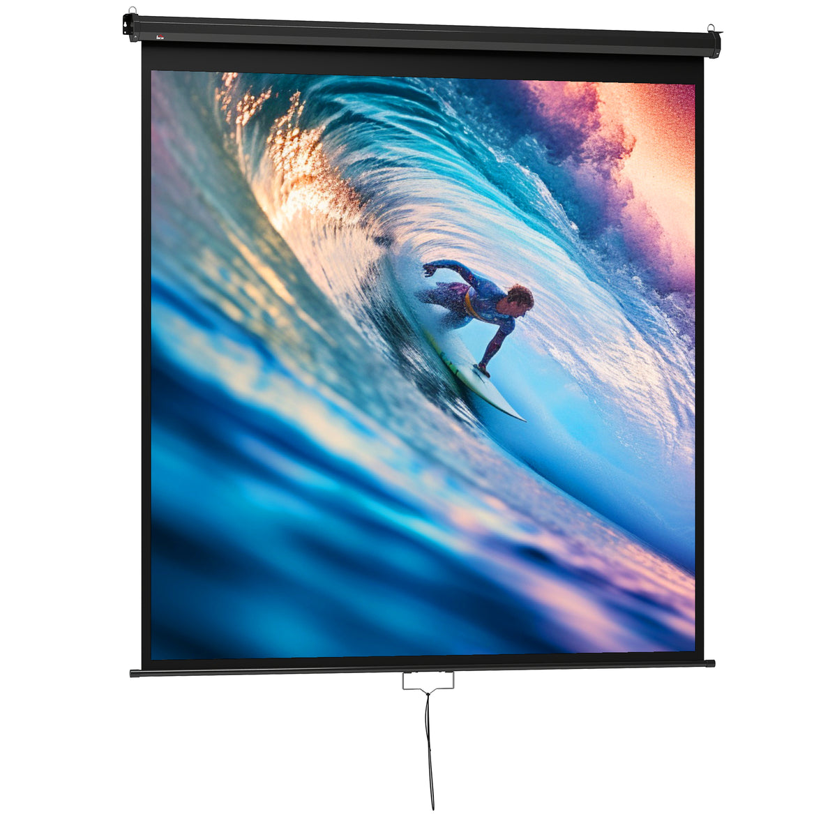 Projectiescherm 178 x 178 cm 99 inch 1:1 HD 4K projectiescherm voor thuisbioscoop kantoorpresentaties