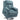 Sta-opstoel met zachte bekleding, relaxfauteuil met afstandsbediening en zijvakken, blauw