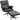 Verstelbare relaxfauteuil met voetenbank, kunstlederen bekleding, in hoogte verstelbare hoofdsteun, metalen