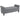 Zitbank gestoffeerde bank voetenbank, knoopsluiting, fluwelen look, 126 cm x 48,5 cm x 57 cm, grijs
