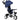 6-in-1 kinderdriewieler met duwstang, dak, gordel, opbergmand, 18+ maanden, donkerblauw