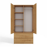 Kleiderschrank Malwa SS-90 EICHE ARTISAN – Produktabbildung 9