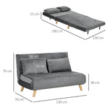 Slaapbank relaxbank bank, incl. 2 kussens, fluweeloptiek, 130 x 78 x 79 cm, grijs (3)