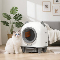 Zelfreinigende kattenbak met app-besturing 80 L geurbestrijding voor meerdere katten (2)