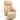 Relaxfauteuil, ligfunctie, lederlook, voetensteun, tot 150 kg, 78 x 80 x 109 cm, beige