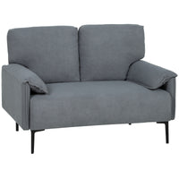 2-zitsbank, dikke kussens, fluweelzachte bekleding, gestoffeerde bank, zwart