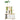 Krabpaal, incl. kast, 1 kattenhol, 80 x 48 x 160 cm, 1 ladder, eiken + wit