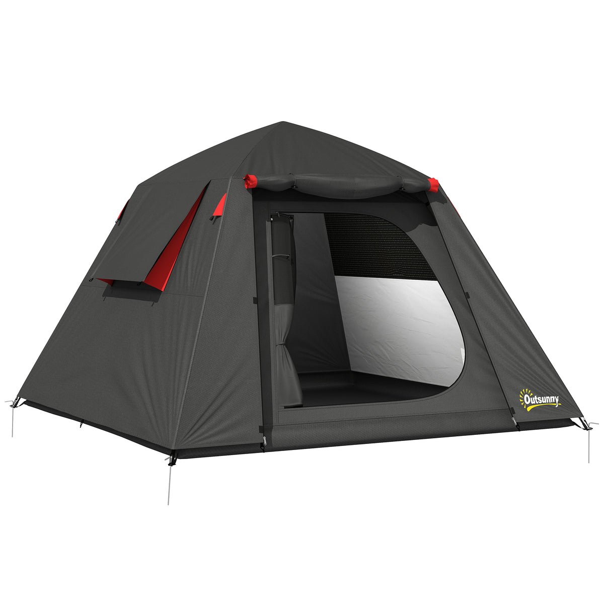 Kampeertent 2 personen 3000mm waterdicht & winddicht koepeltent met 2 deuren 2 gaasramen 2 zijramen draagtas