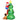 Opblaasbare kerstboom, kerstdecoratie, 1,8 m, incl. ventilator, 123 cm x 85 cm x 180 cm, groen + rood