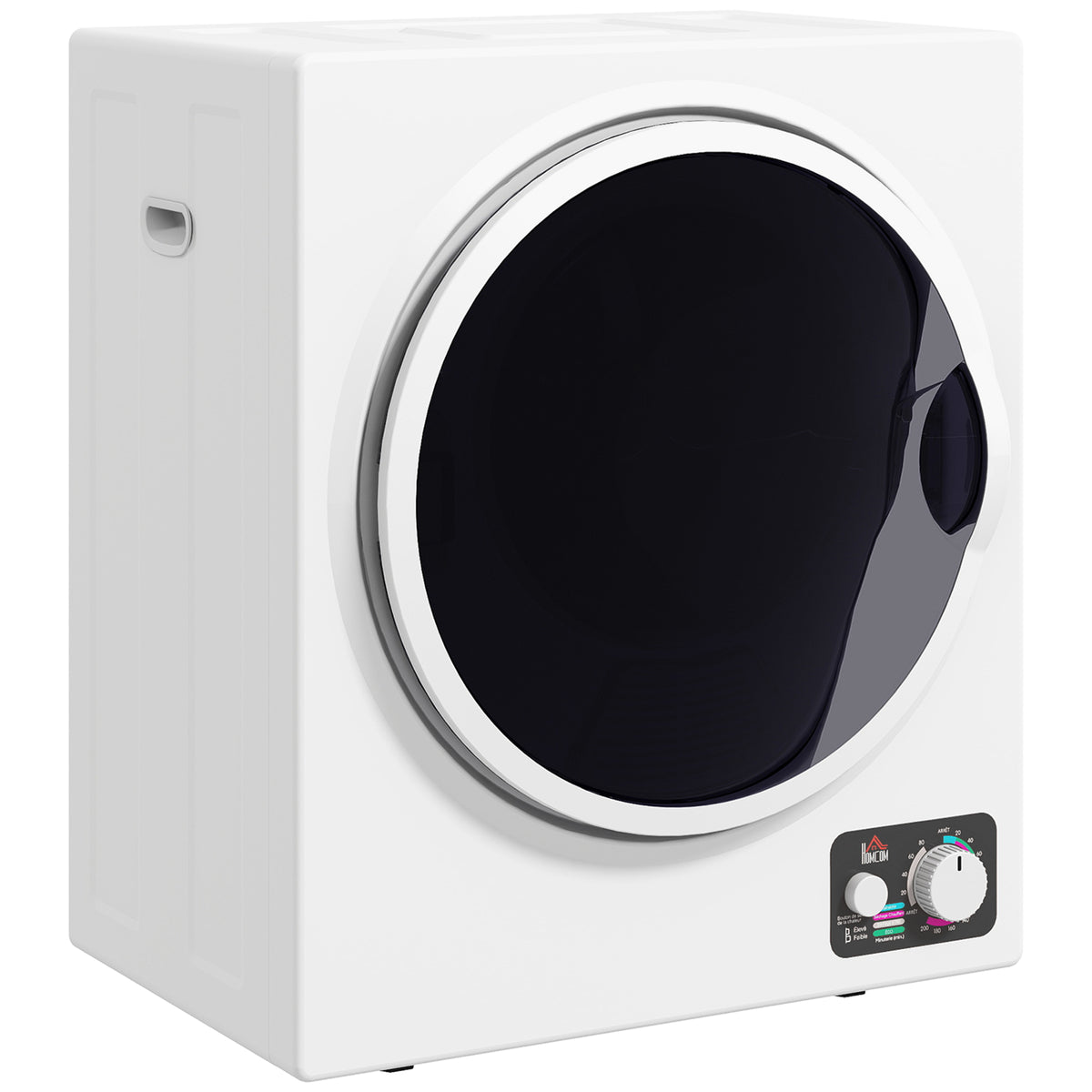 Mini-wasdroger 4 kg met 4 programma's, 2 warmtestanden, sterilisatie tot 65℃, 850W voor kleding
